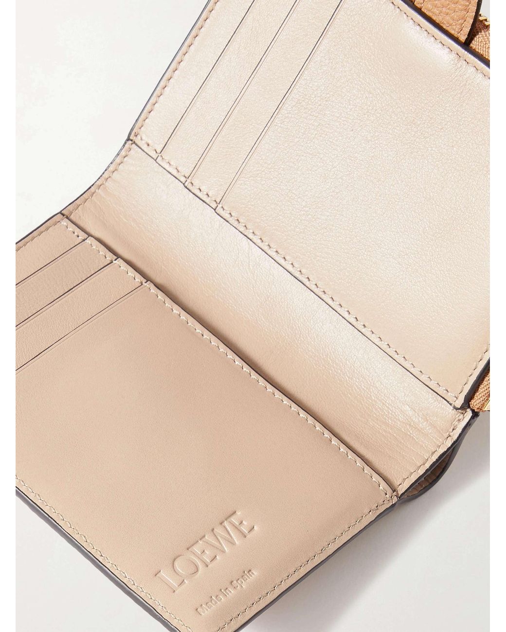 Loewe Brown Compact Zip Wallet