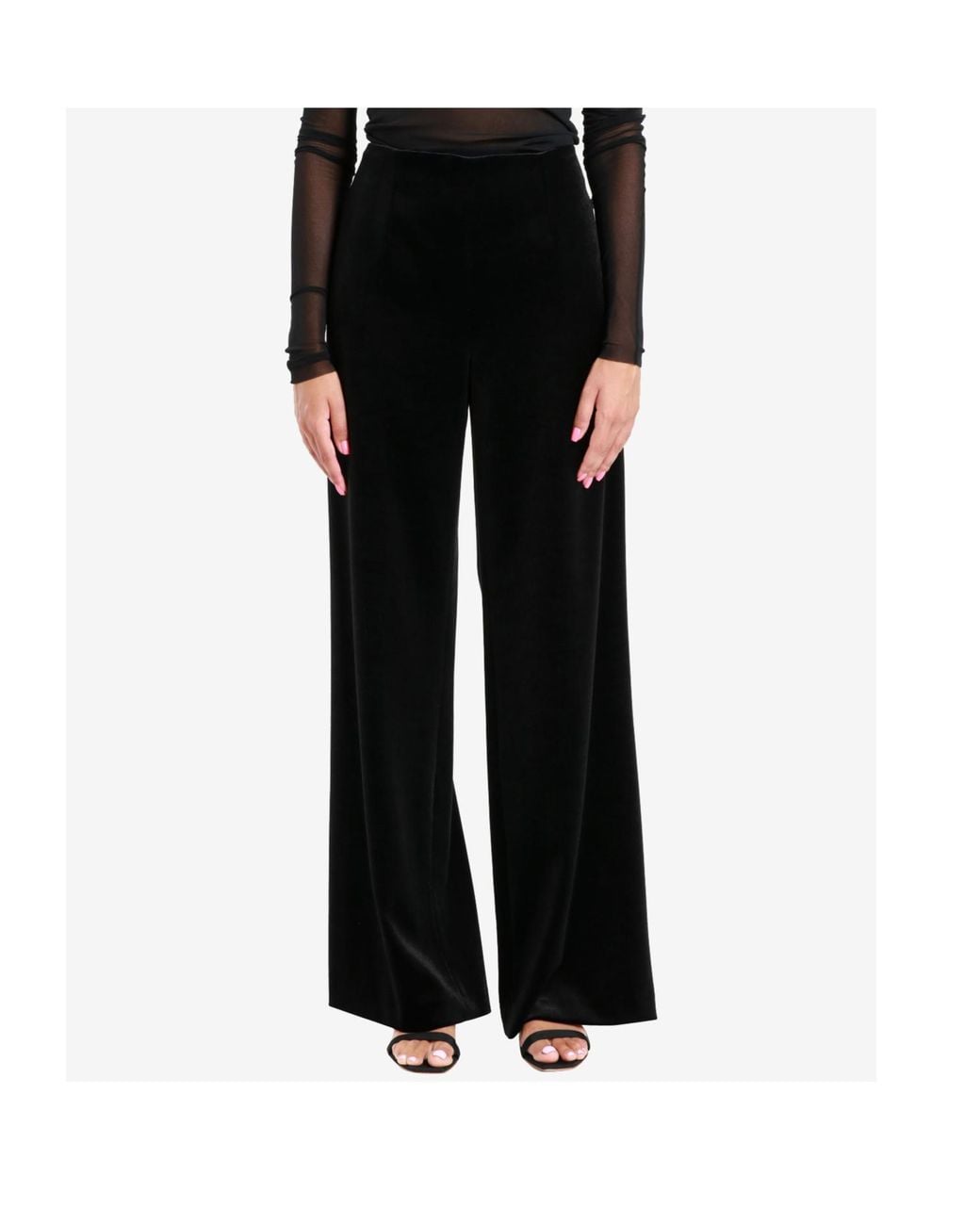 Philosophy Di Lorenzo Serafini Black High-Waisted Casual Pants