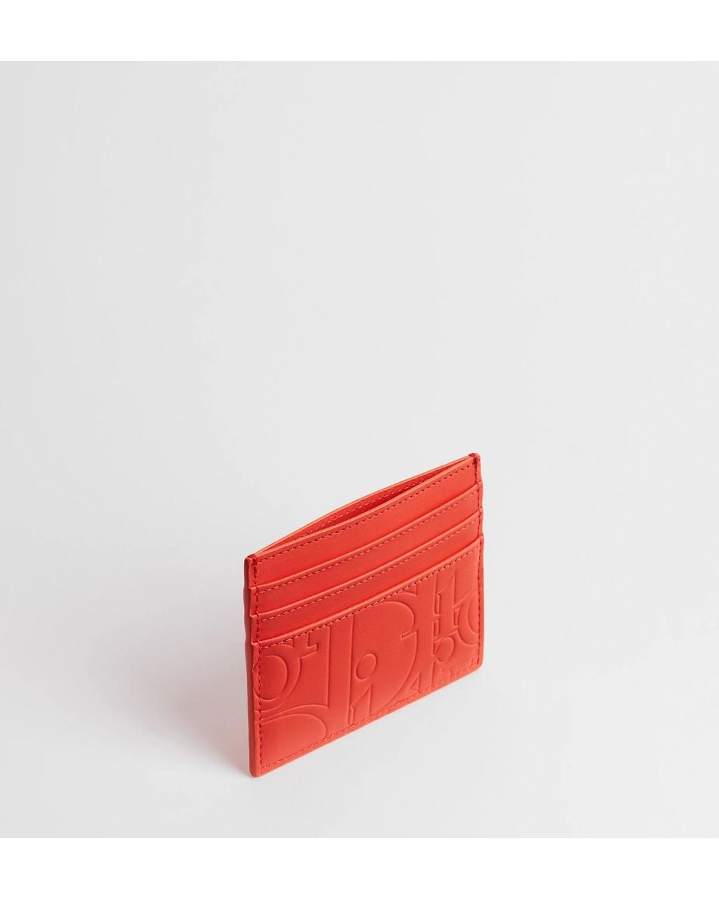 Dior Red Card Holder for men