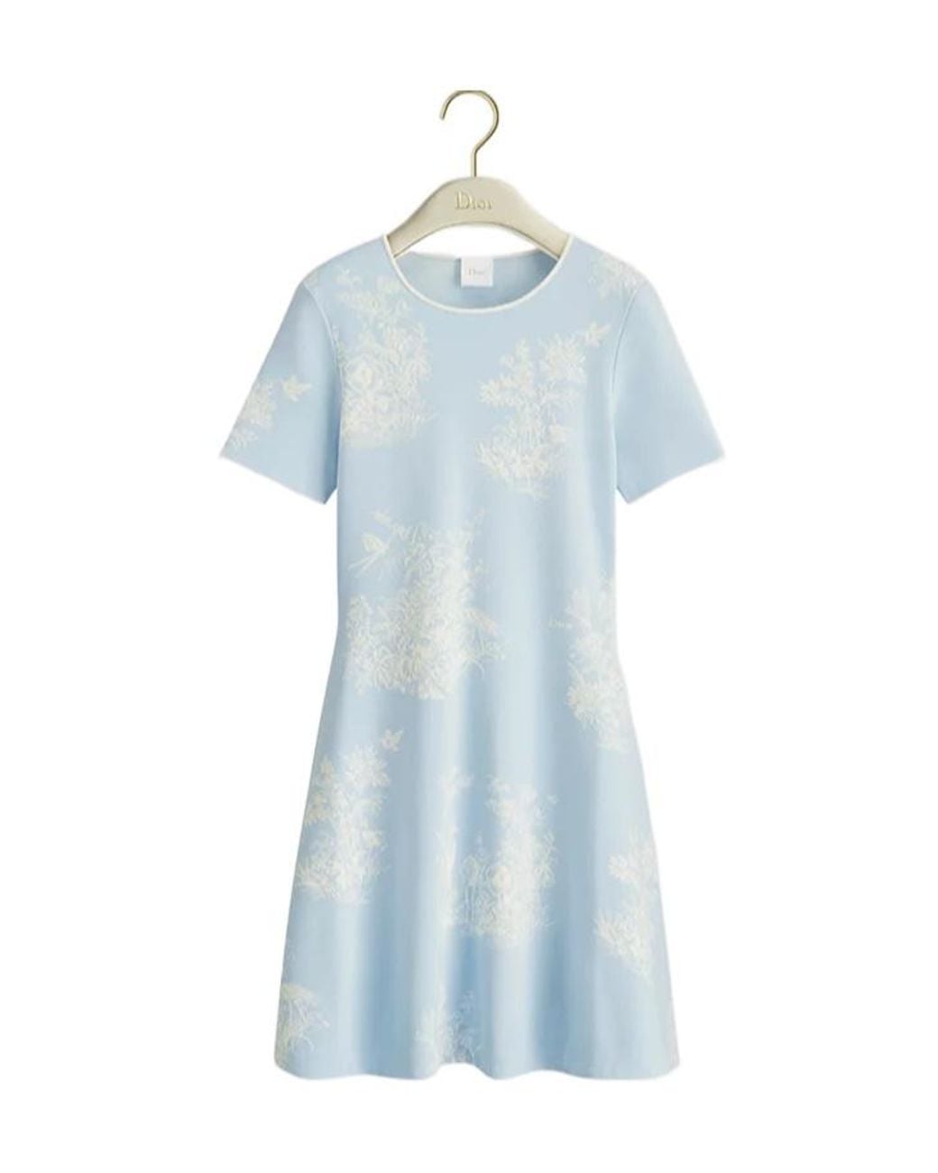 Dior Blue Iviera Short Flared Dress