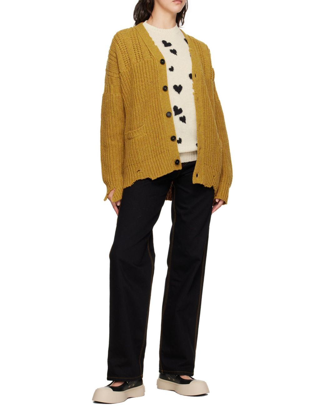 Marni Natural Long-Sleeved Sweater for men