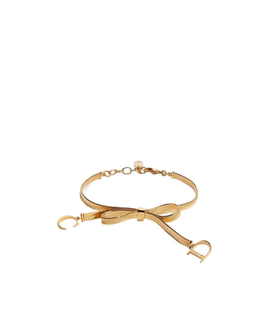 Dior Metallic Cd Ribbon Bracelet