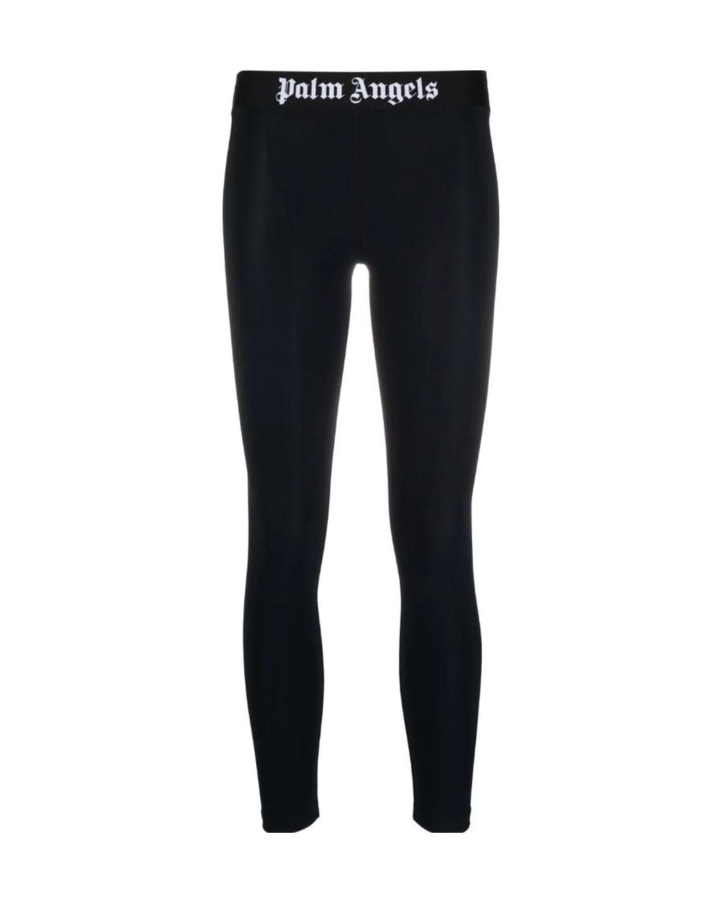 Palm Angels Black Logo Band Leggings