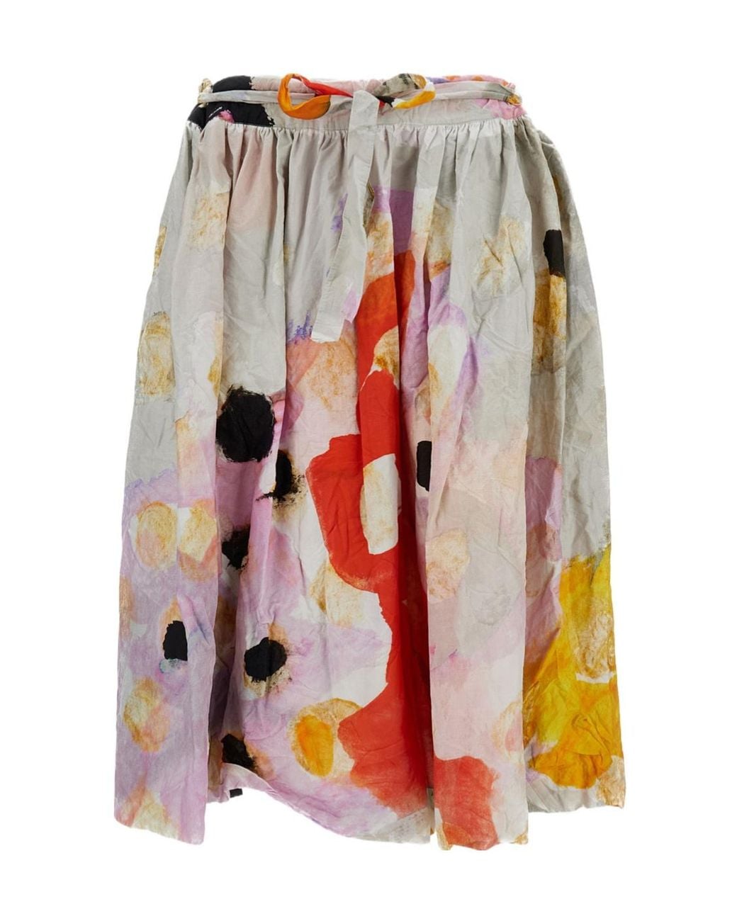 Daniela Gregis Multi-Colored Printed Midi Skirt