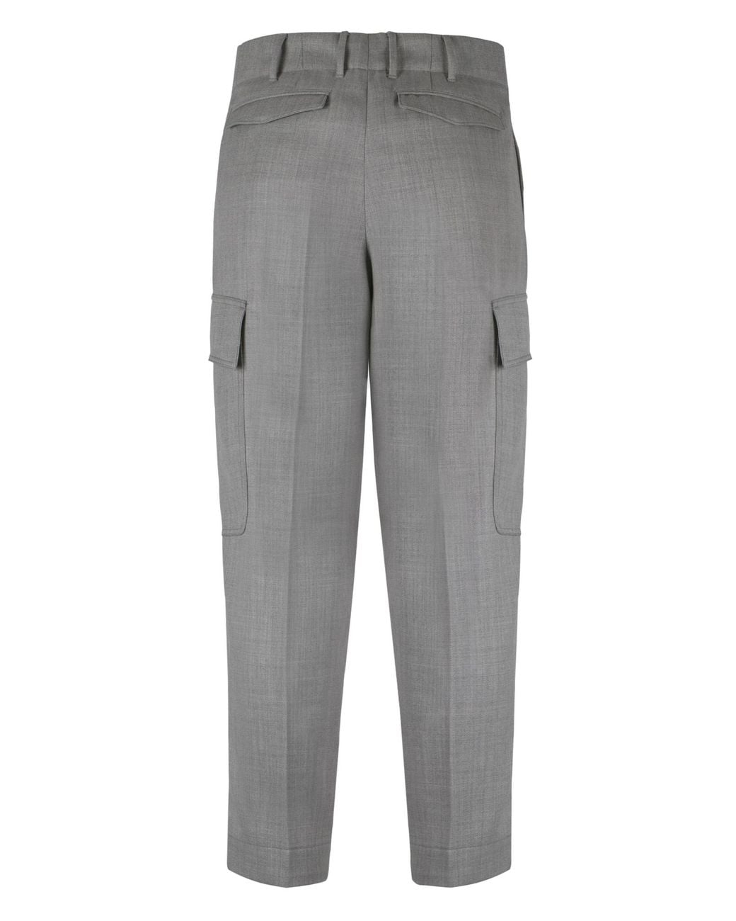 Pt Pantaloni Gray Pt Torino The Sailmaker Wool Cargo Trousers for men