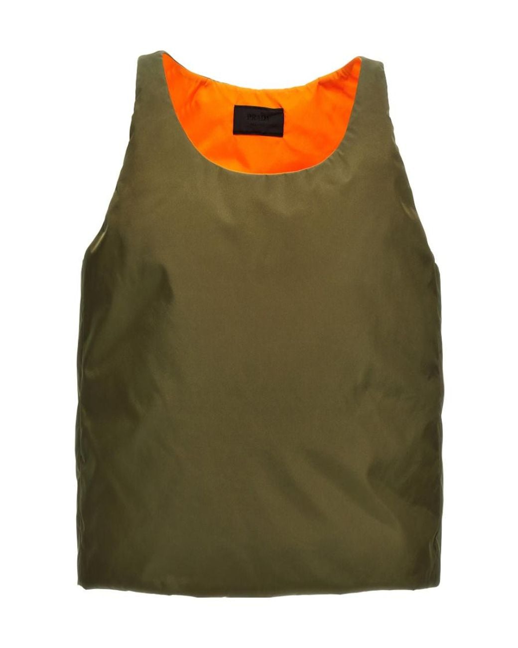 Prada Green Sleeveless Padded Top for men