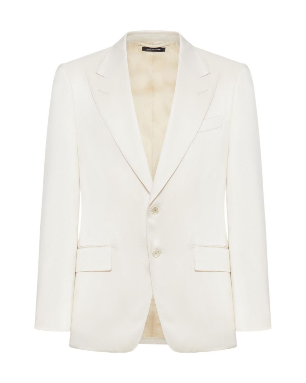 Tom Ford White Single Breasted Tailored Jacket for men