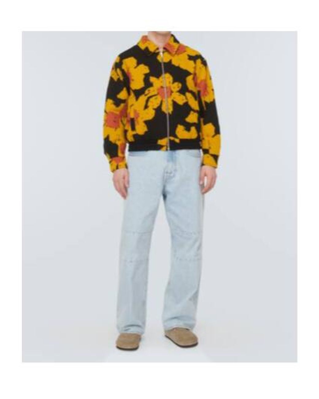 The Elder Statesman Yellow Senna Wool And Cashmere Bomber Jacket for men