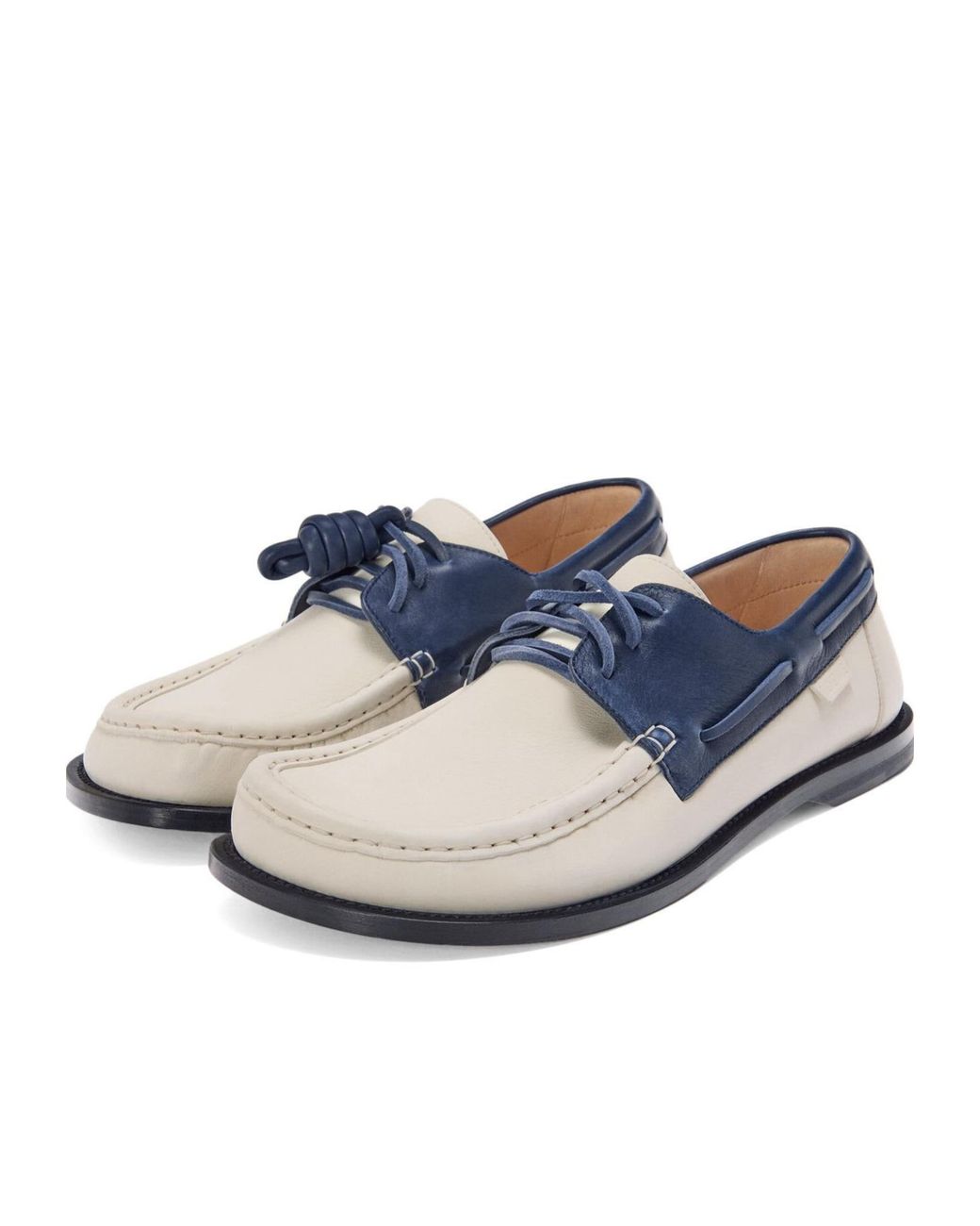 Loewe Blue Campo Boat Shoes for men