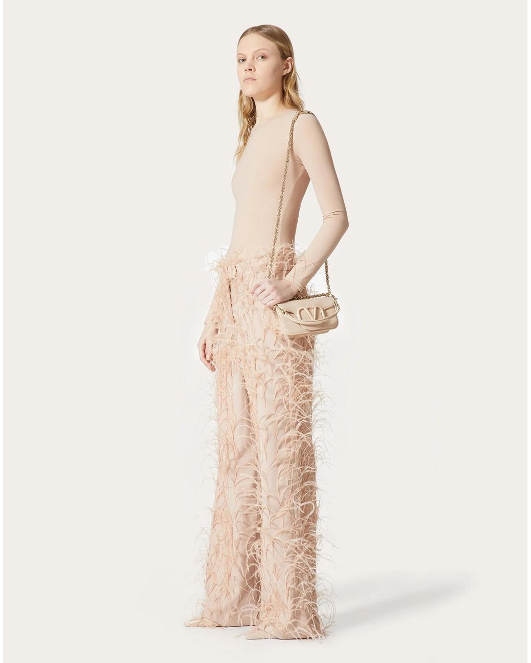 Valentino Natural Dry Tailoring Wool Embroidered Trousers