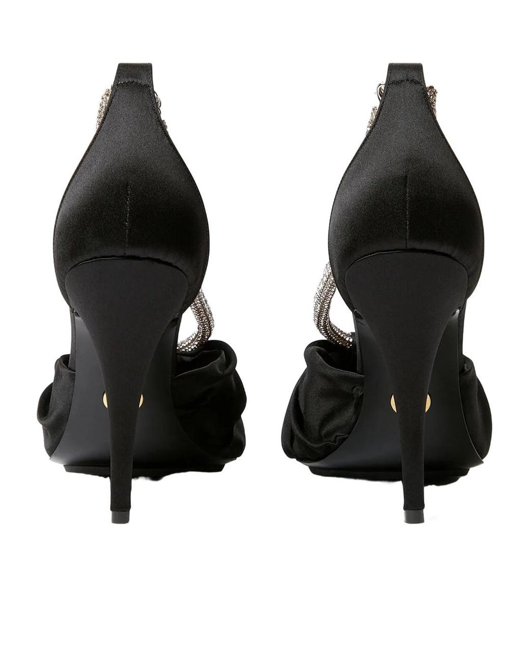 Stella McCartney Black Embellished Heeled Sandals