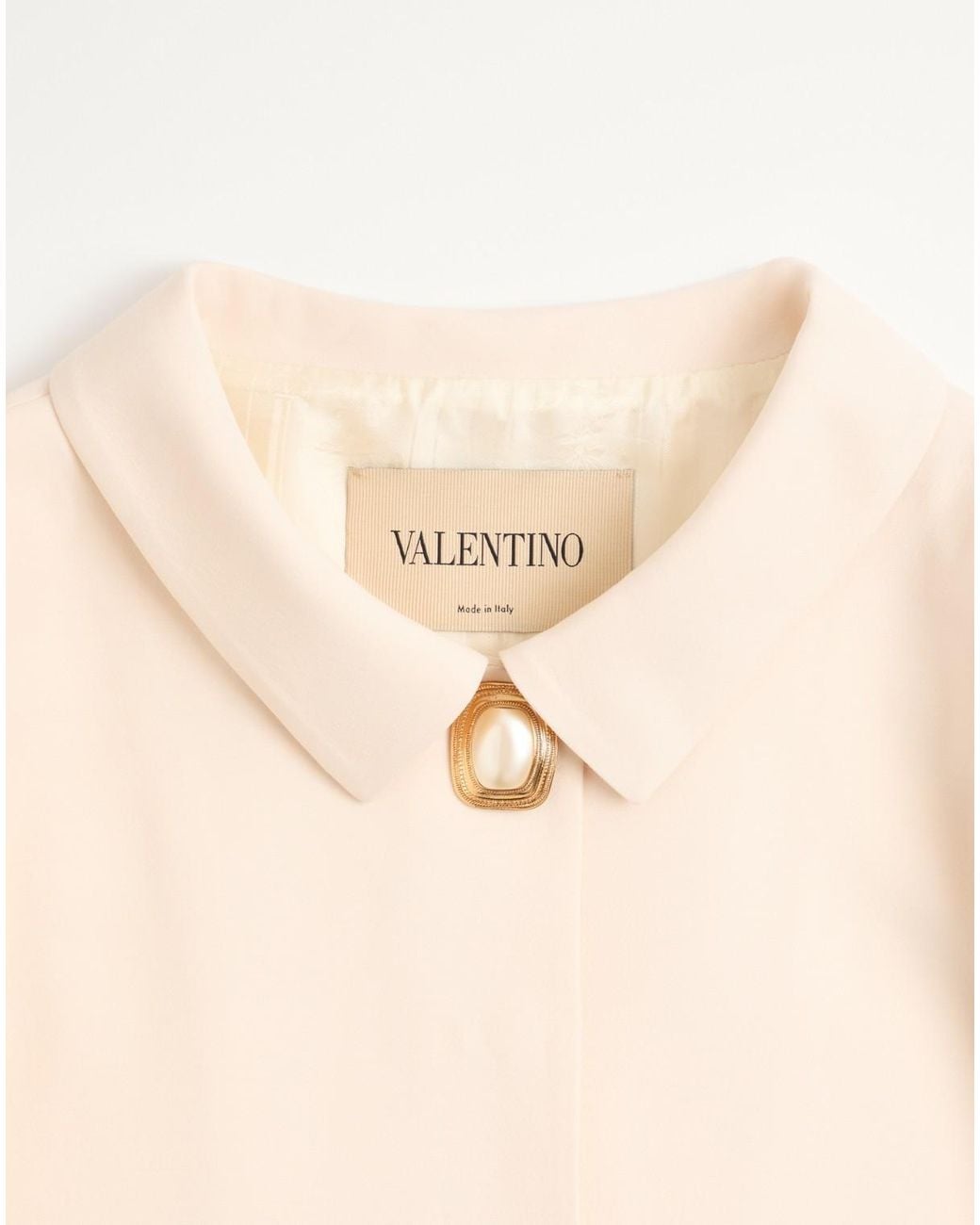 Red Jacket Normal Valentino Wool Long-Sleeve Casual Jacket in White | Lyst