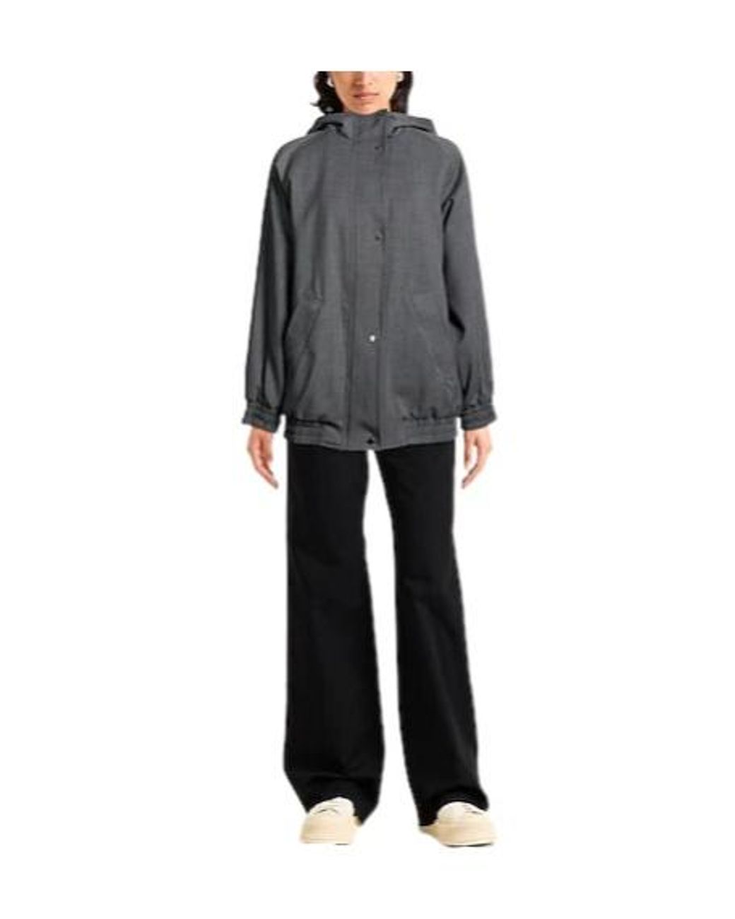 MAX&Co. Gray Casual Zip-Up Coat