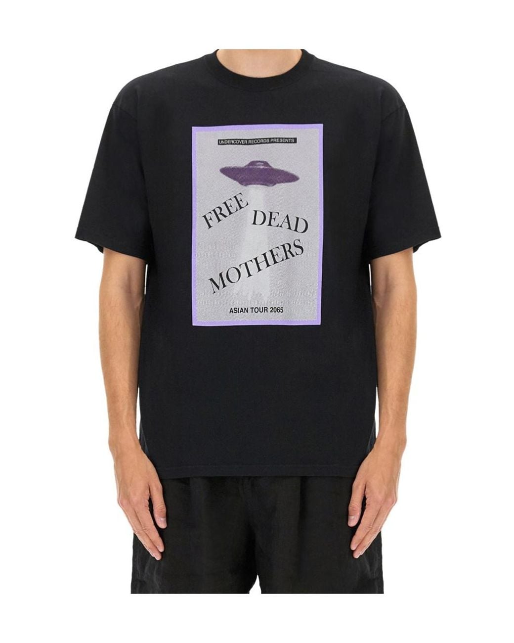 Undercover Black Graphic-Printed Crewneck T-Shirt for men