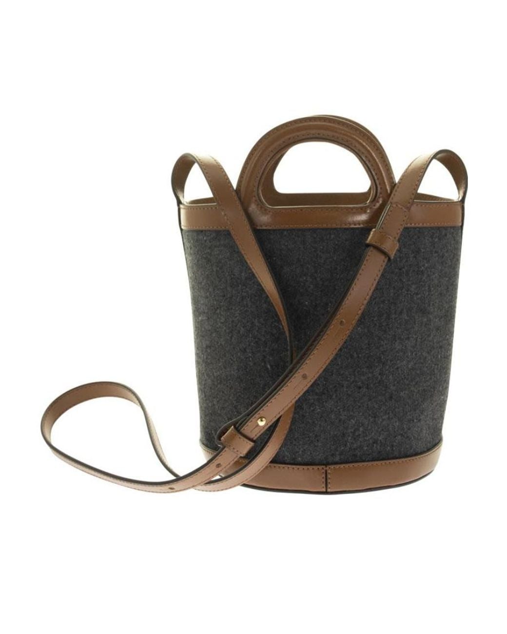 Marni Black Tropicalia Mini Bucket Bag