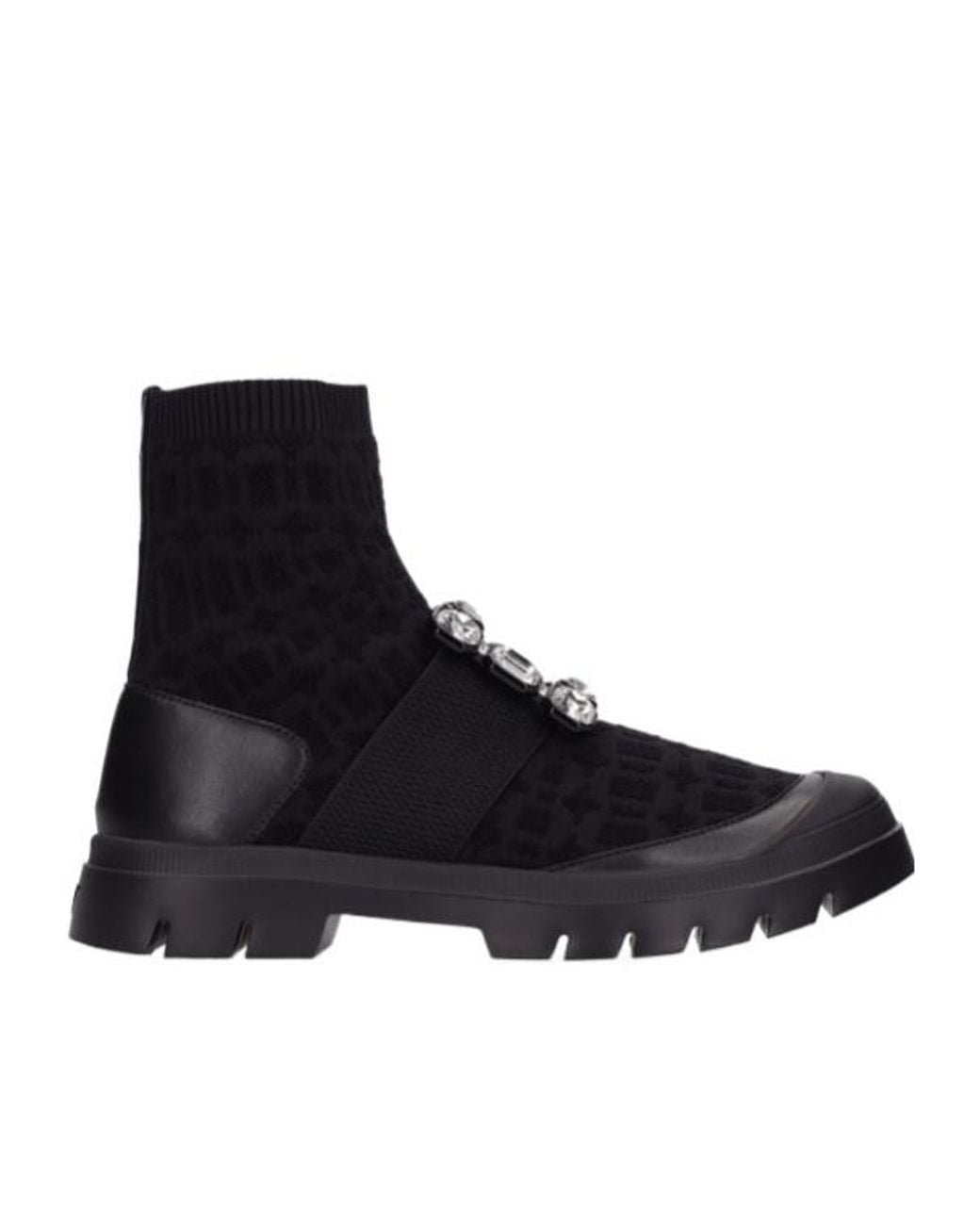 Roger Vivier Black Ankle Boots With Metal Applications