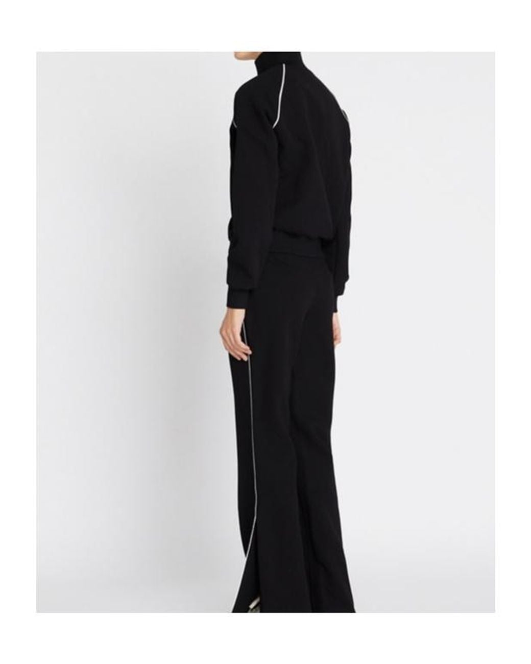Tory Burch Black Chevron-Patch Jacket