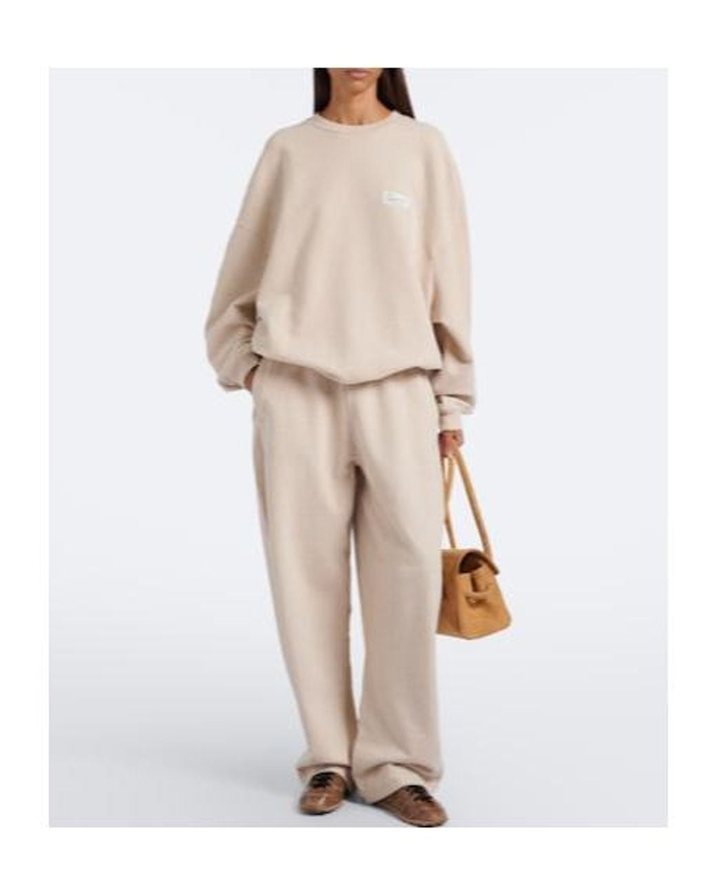 Jacquemus Natural Cotton Fleece Sweatpants