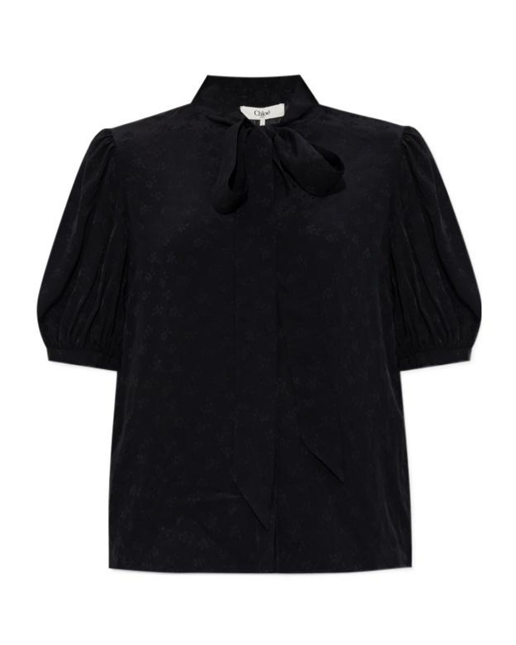 Chloé Black Chloé Floral Pattern Blouse