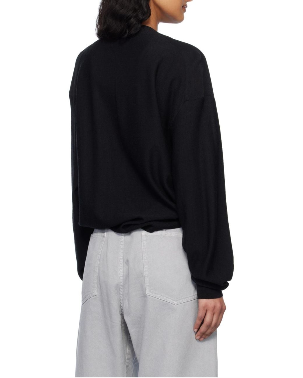 Lemaire Gray Long Sleeved Buttoned Cardigan for men