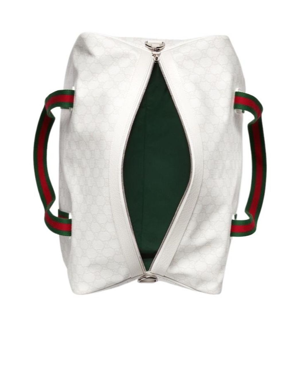 Gucci White Medium Duffle Bag With Web for men