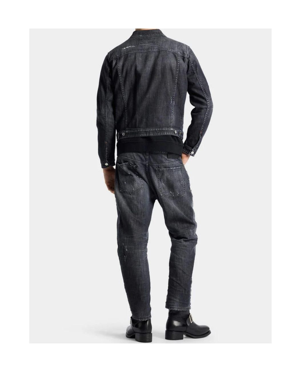 DSquared² Gray Brd Relaxed Jeans for men