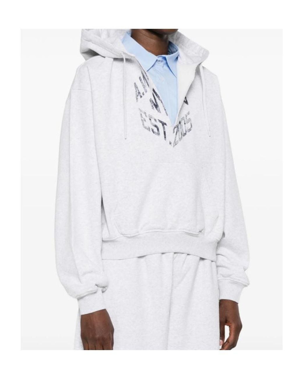 Alexander Wang White Long-Sleeved Layered Hoodie
