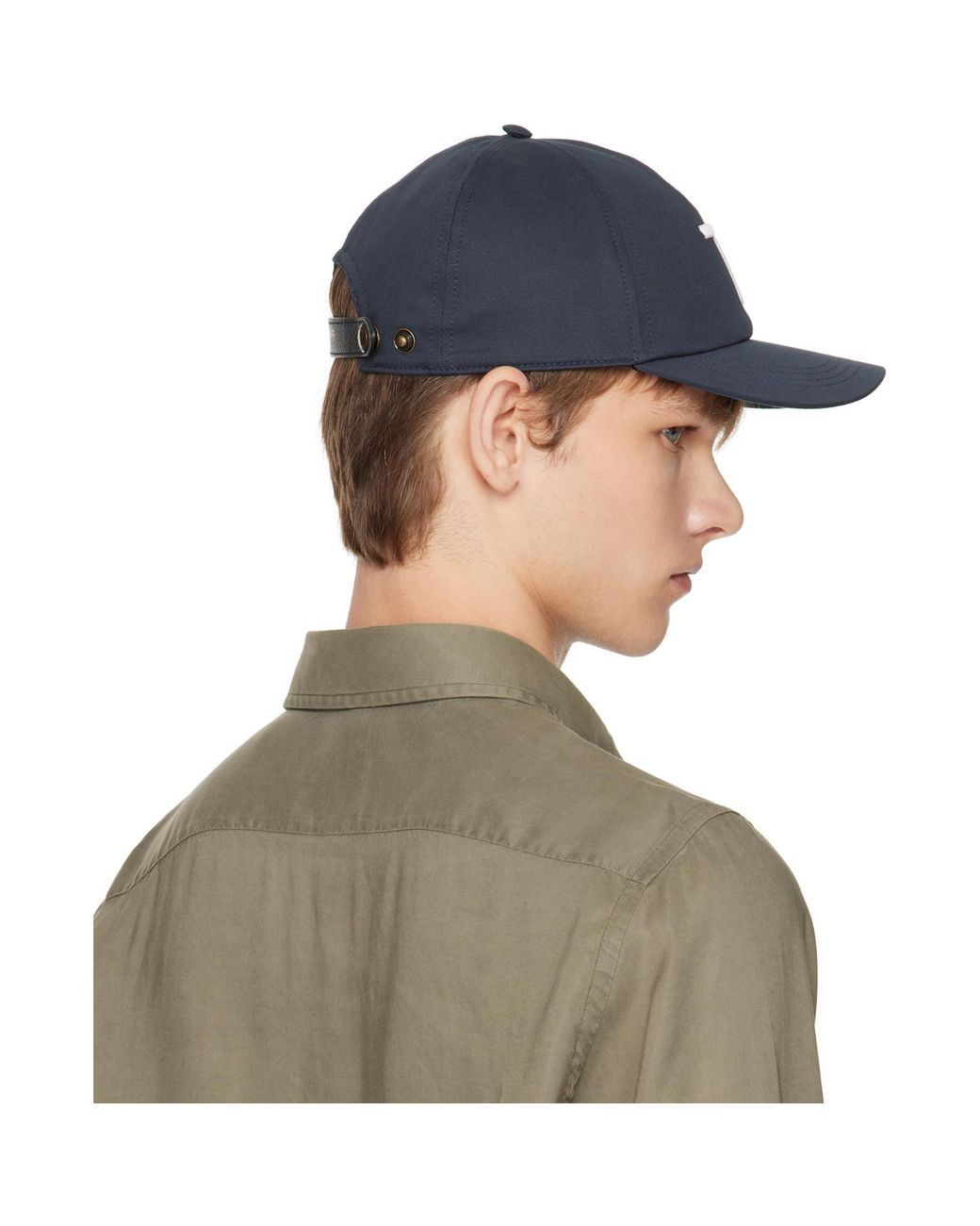 Tom Ford Blue Logo Embroidered Baseball Cap for men