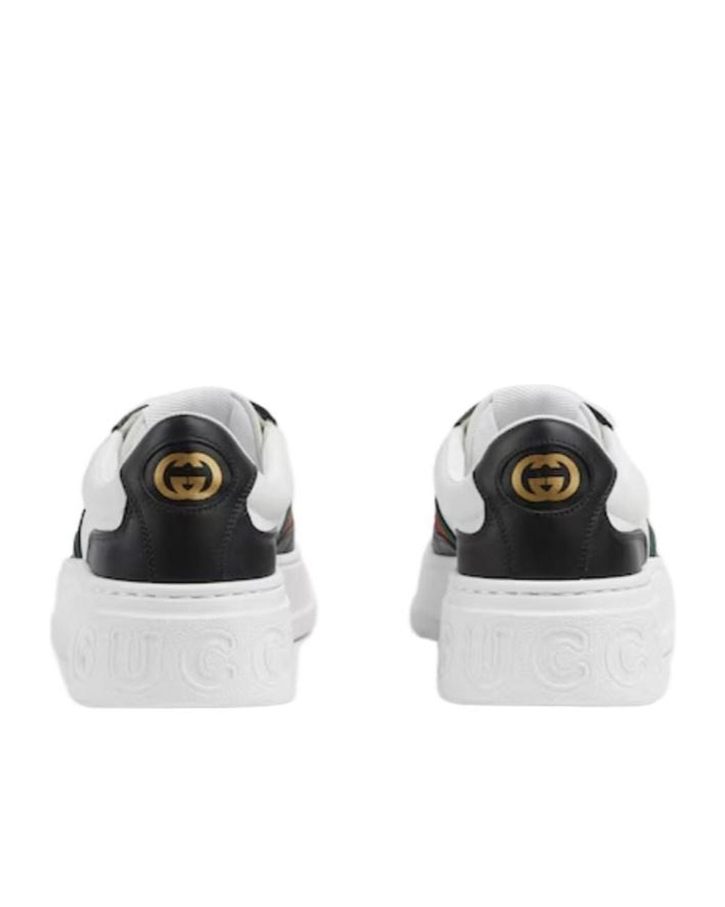 Gucci White Web-Detailed Chunky Trainers