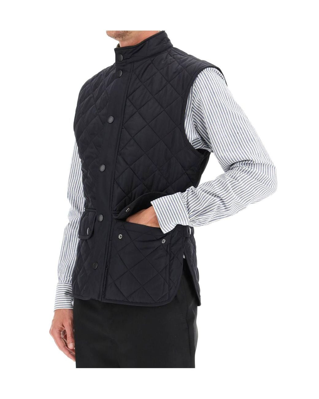 Barbour Black Lowerdale Quilted Vest for men