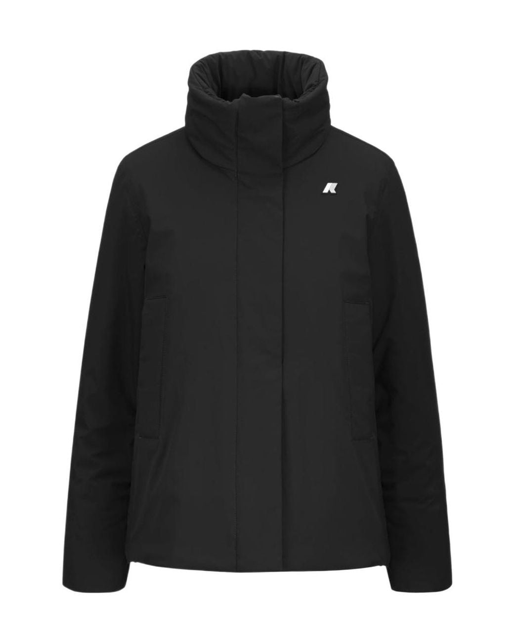 K-Way Black Marlette St Warm Elegant Short Jacket
