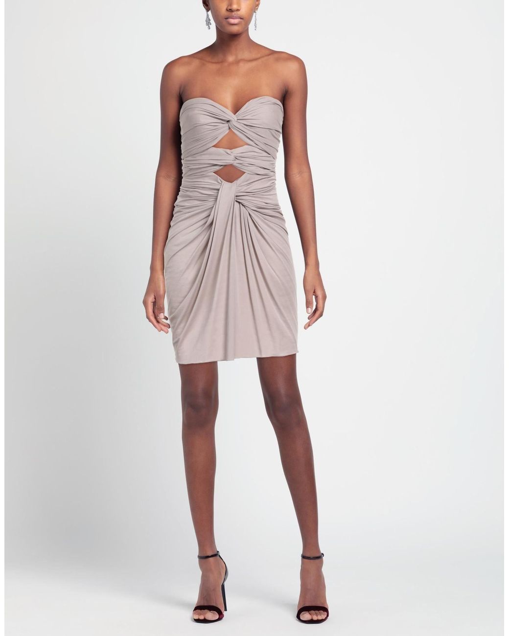 Saint Laurent Purple Sleeveless Balloon Dress