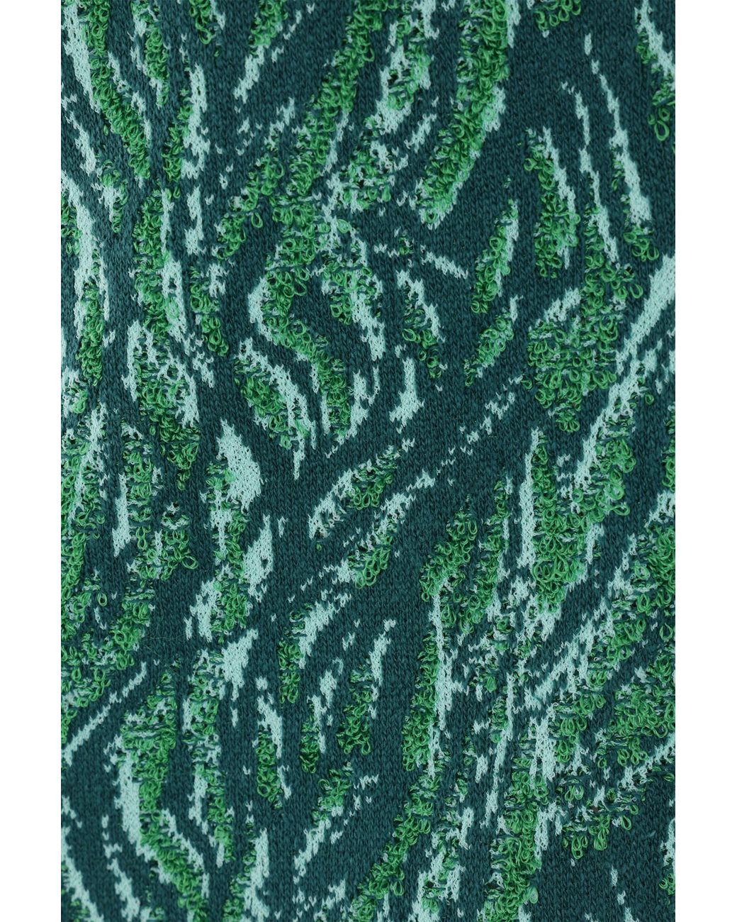 Bottega Veneta Green Long Sleeved Jacquard Cardigan