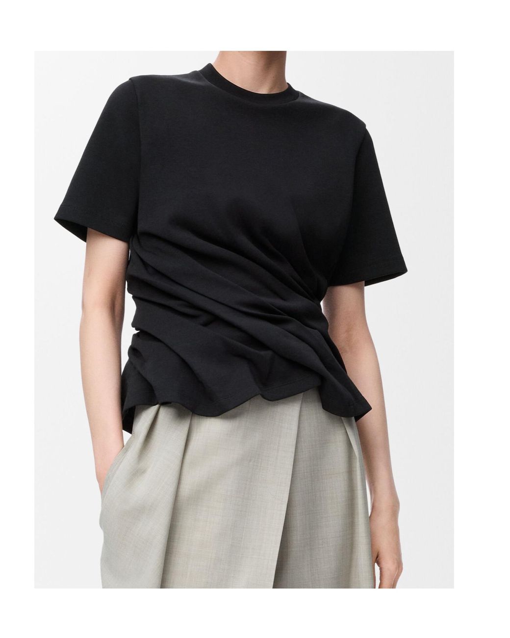 Loewe Twisted Top in Black | Lyst