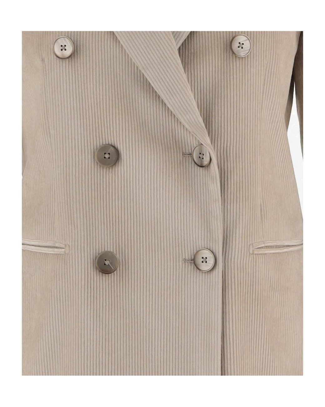 Lardini Gray Double-Breasted Blazer