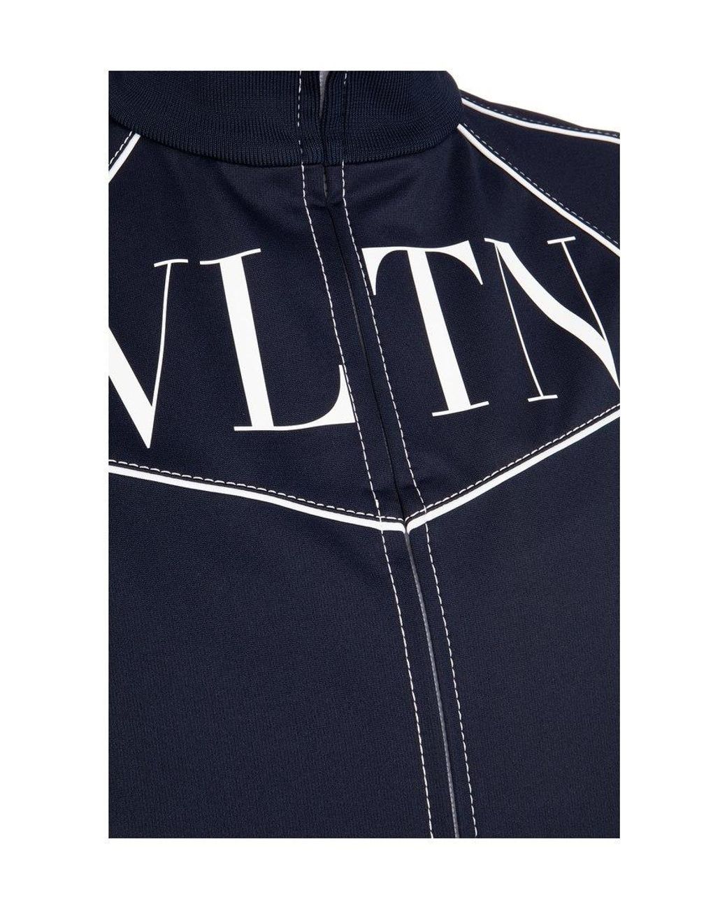 Valentino Blue Vltn Printed Track Jacket