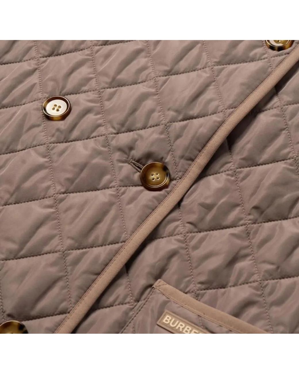 Burberry Brown Quilted Coat