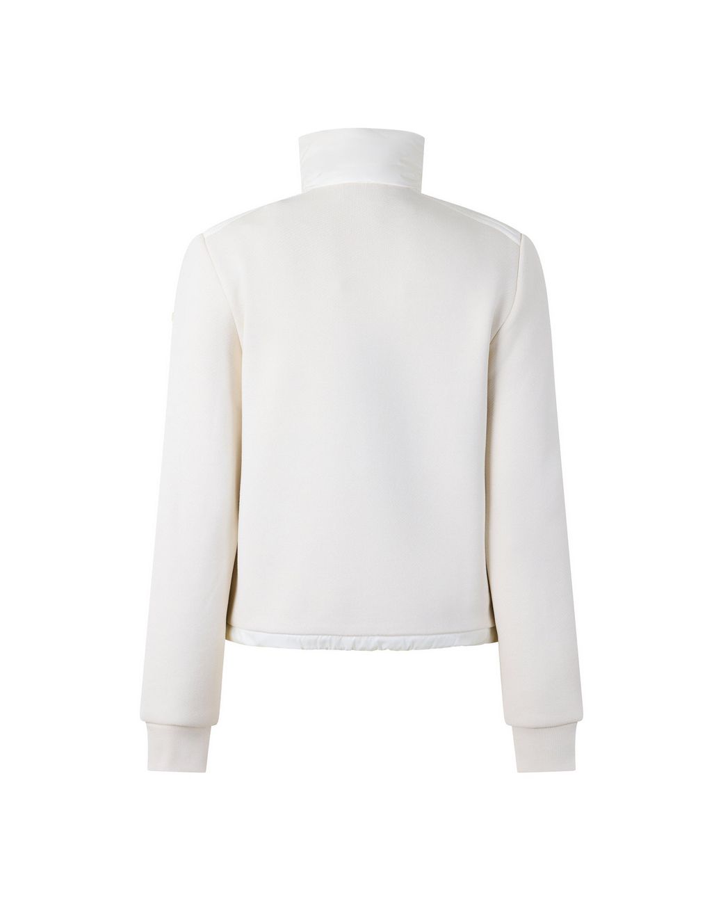 Moncler White Stand-Up High Collar
