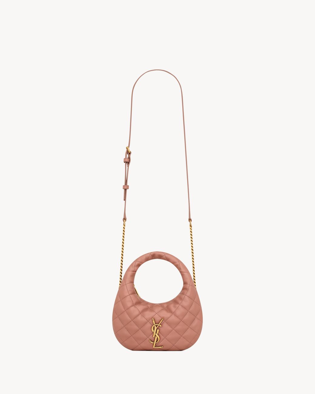 Saint Laurent Pink Icarino Mini Shoulder Bag