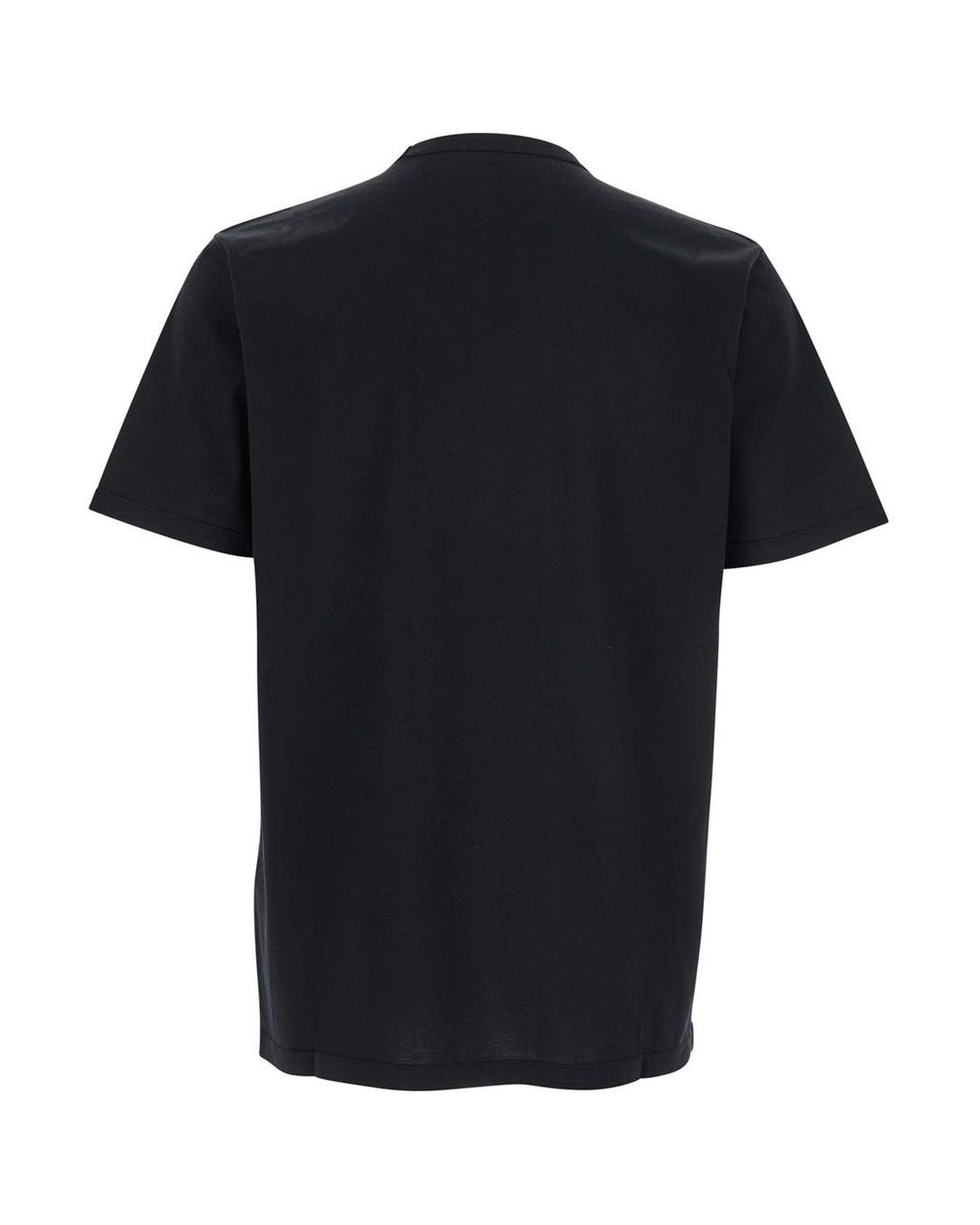 C P Company Black Gasato Short Sleeved Logo Jersey T-Shirt for men