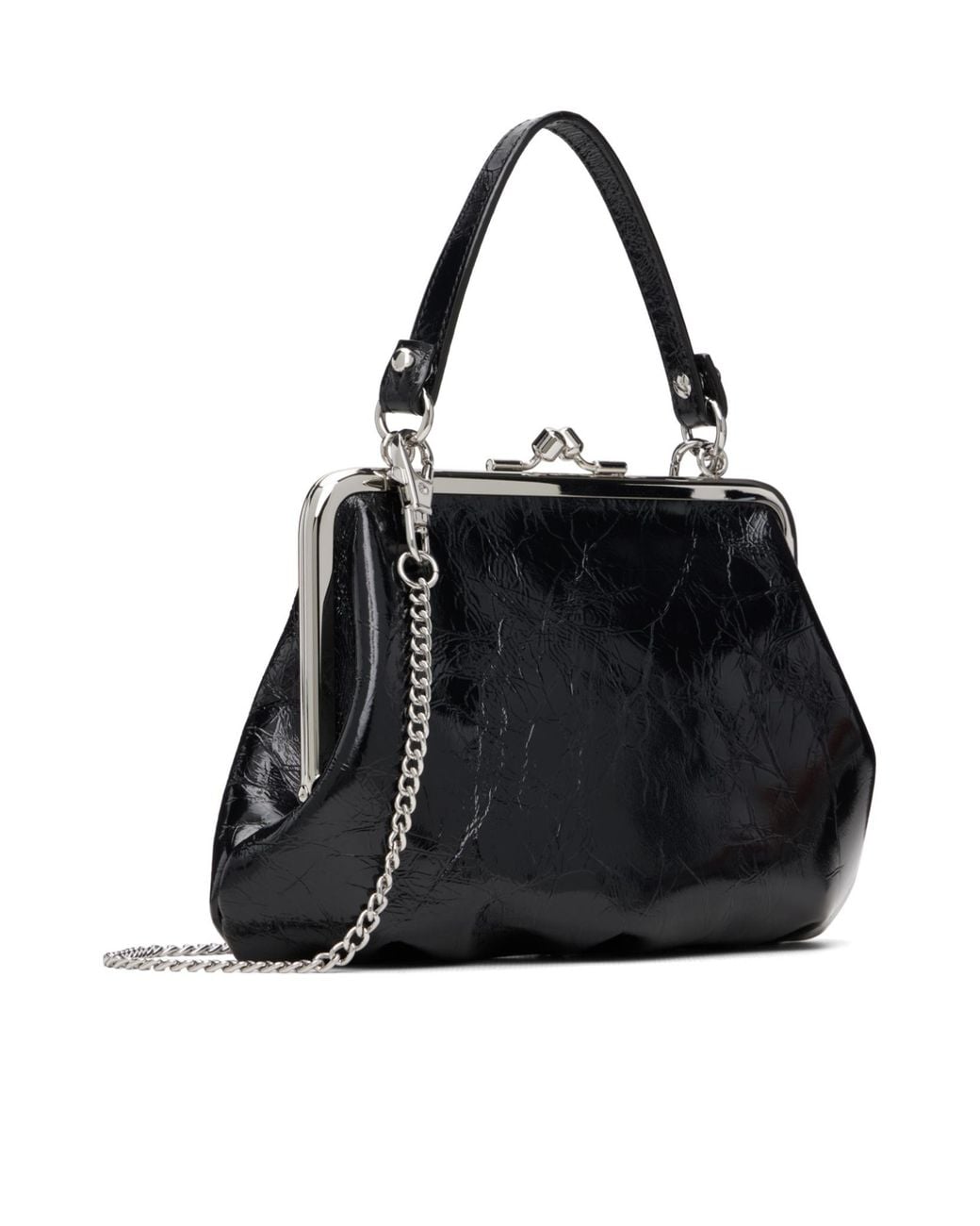 Vivienne Westwood Black Granny Chain Shoulder Bag