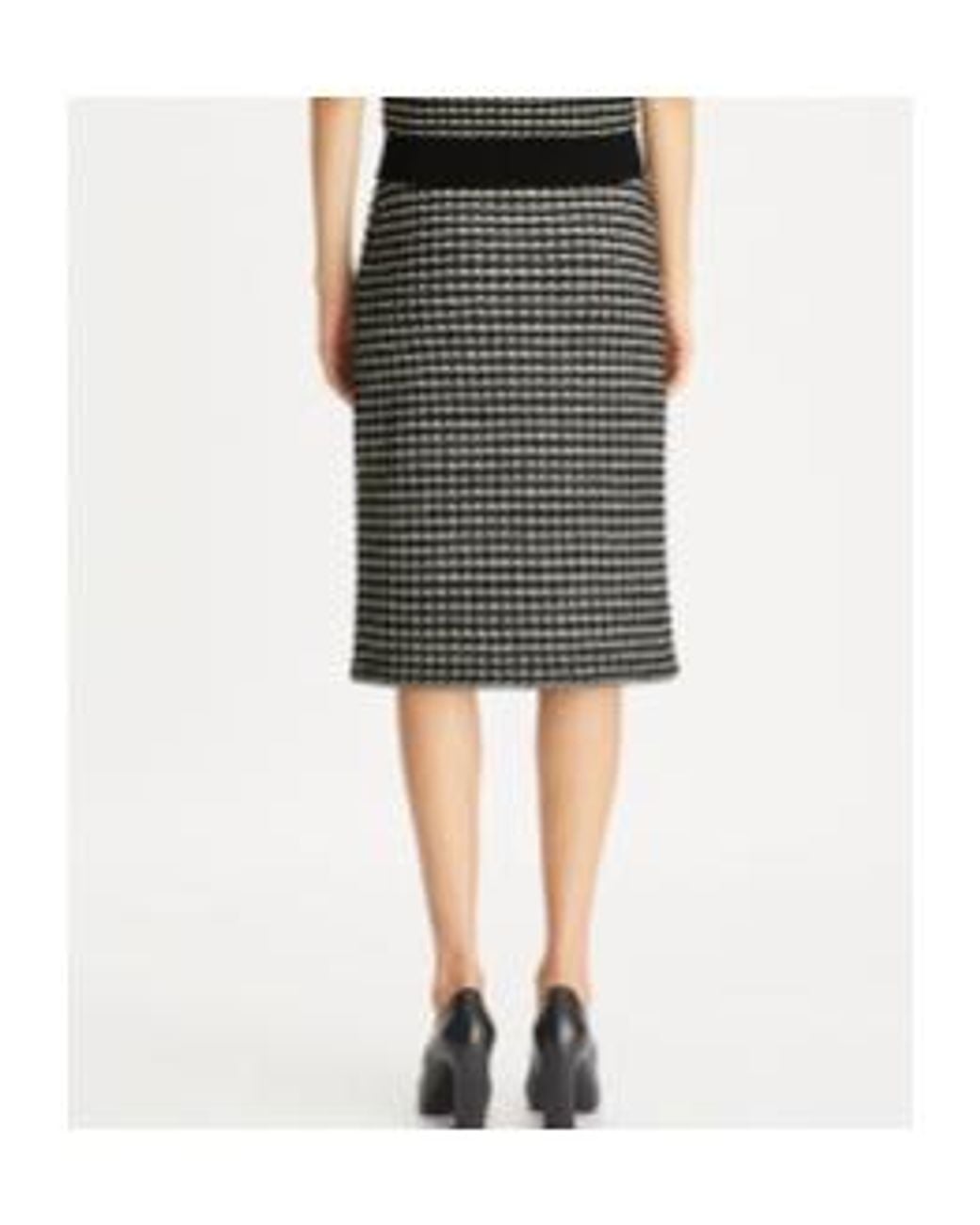 Tory Burch Black Jacquard Skirt