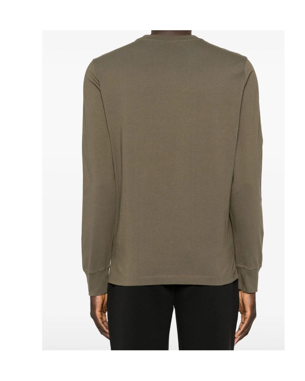 Moncler Green Logo Patch Crewneck Sweatshirt for men