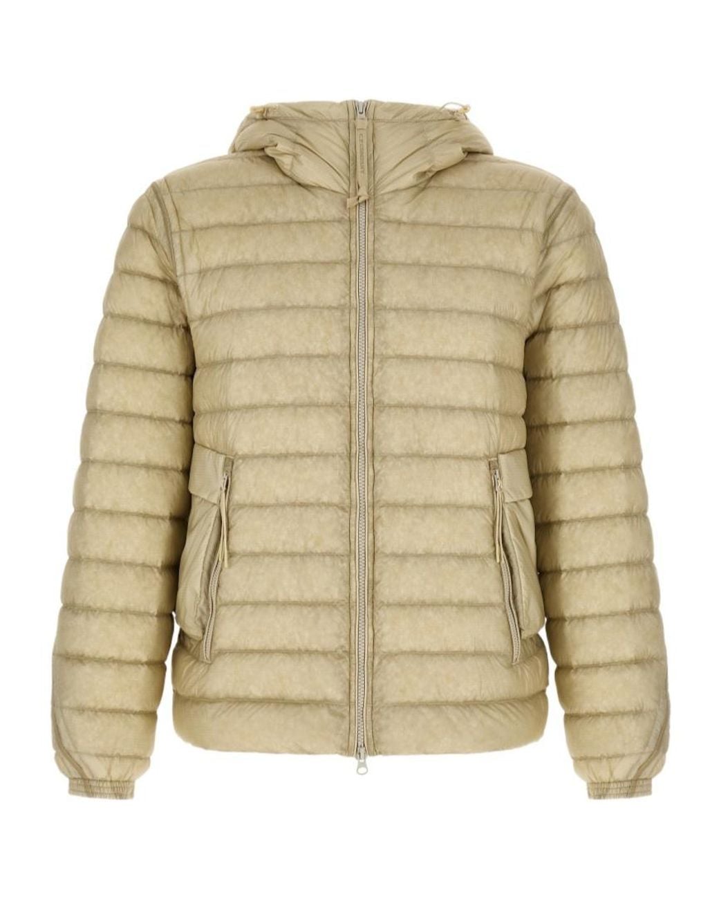 C P Company Natural 'Goggle' Down Jacket for men
