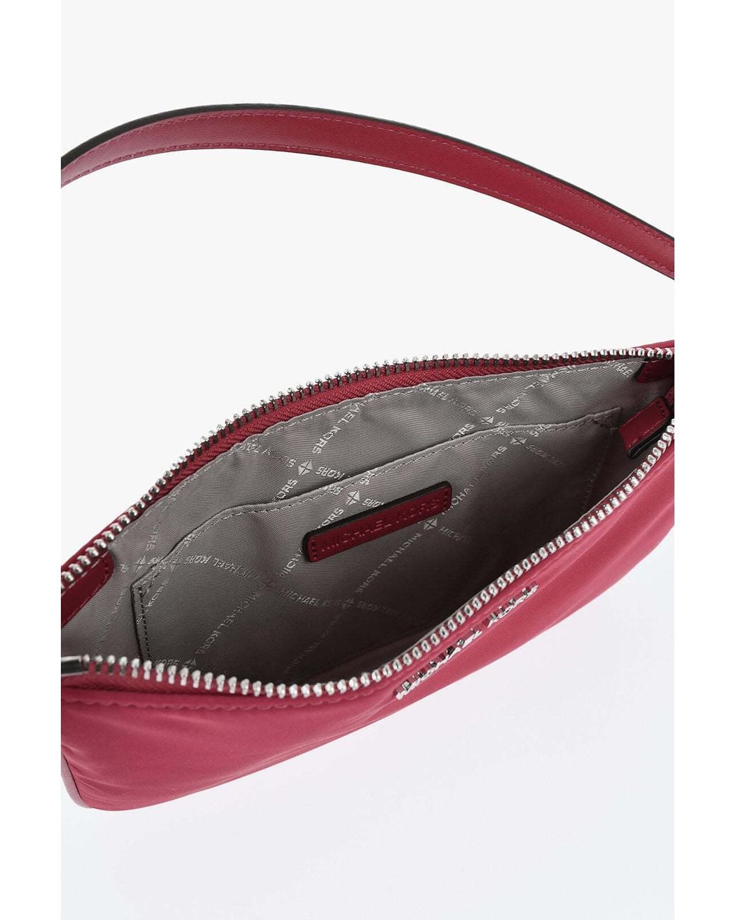 Mini Bagas Michael Kors Mini Top-Handle Bag With Embossed Logo in Red | Lyst