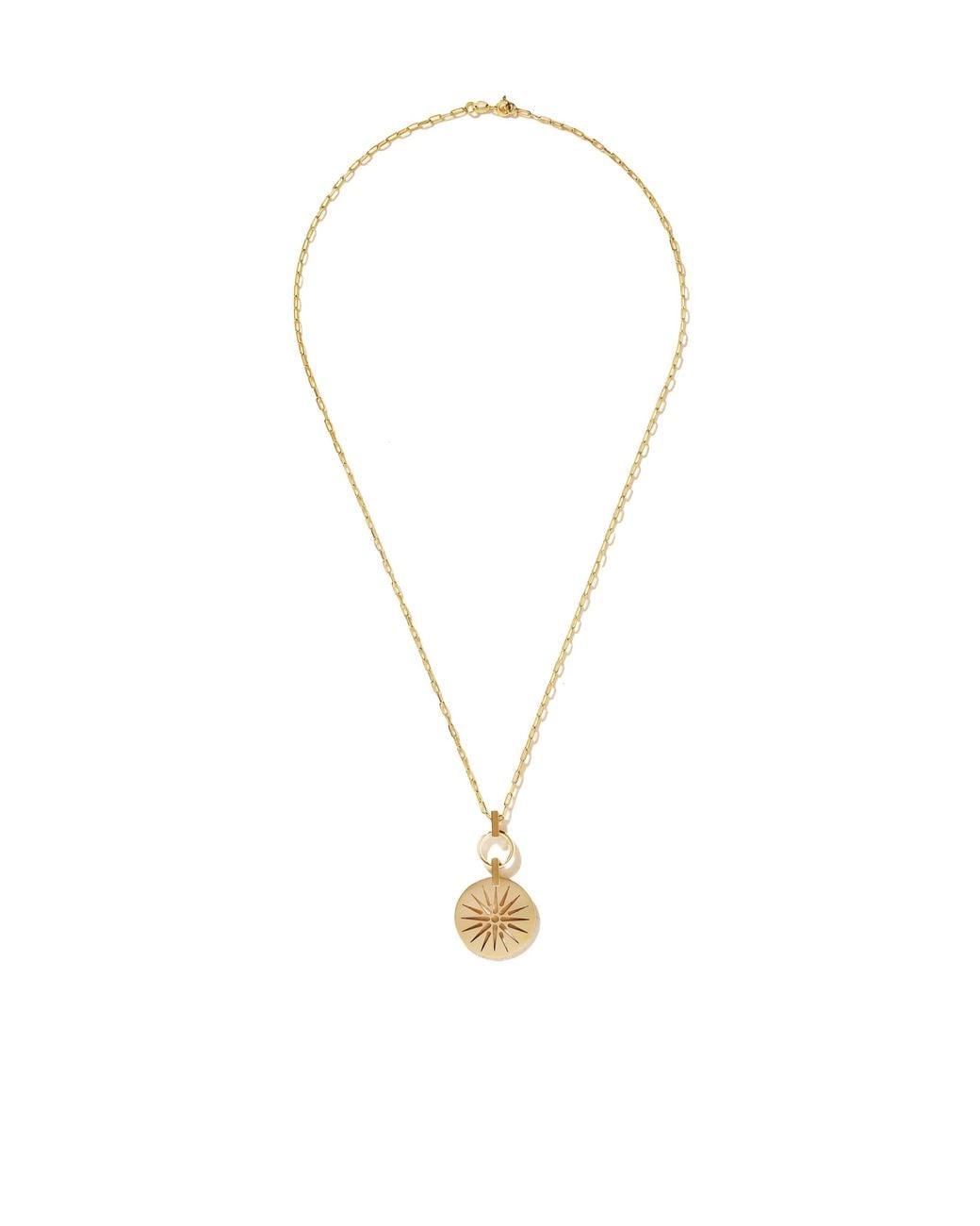 Diane Kordas Metallic Sun Nomad 14-Karat Pendant Necklace