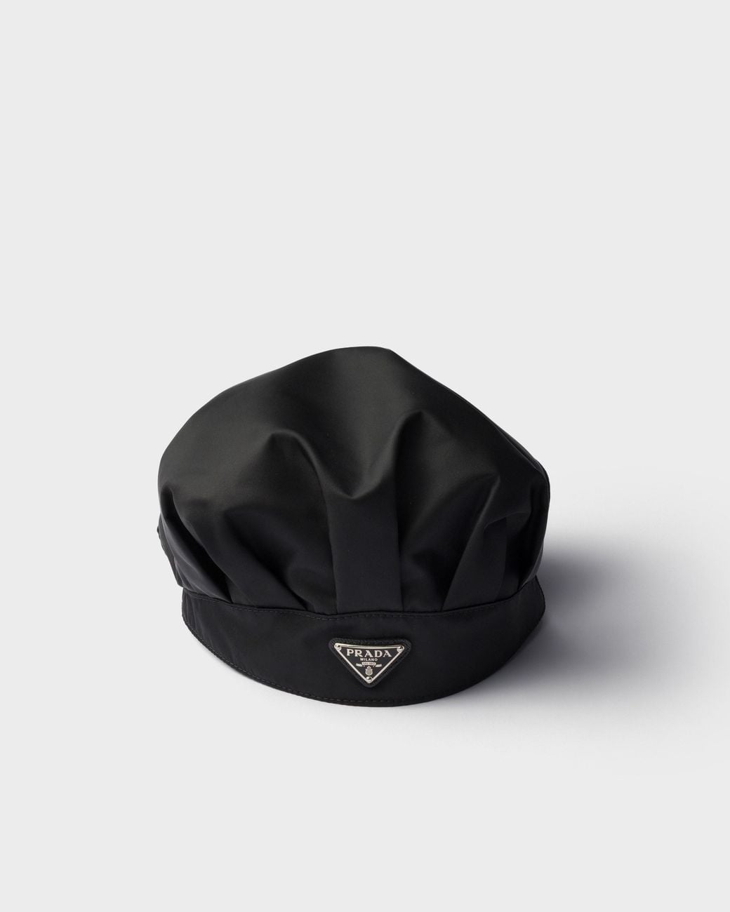 Prada Black Re-Nylon Baker Hat for men