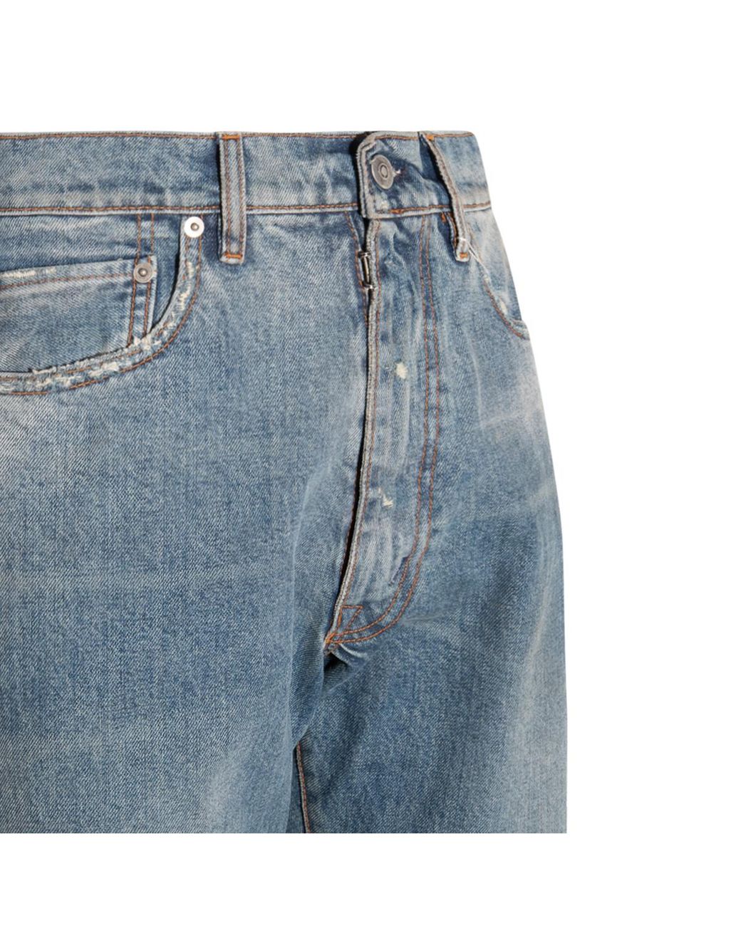 Maison Margiela Blue Distressed Jeans for men
