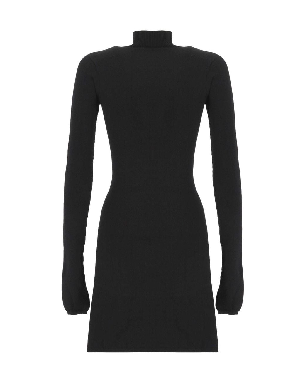 Off-White c/o Virgil Abloh Black Logo-Print Mini Dress