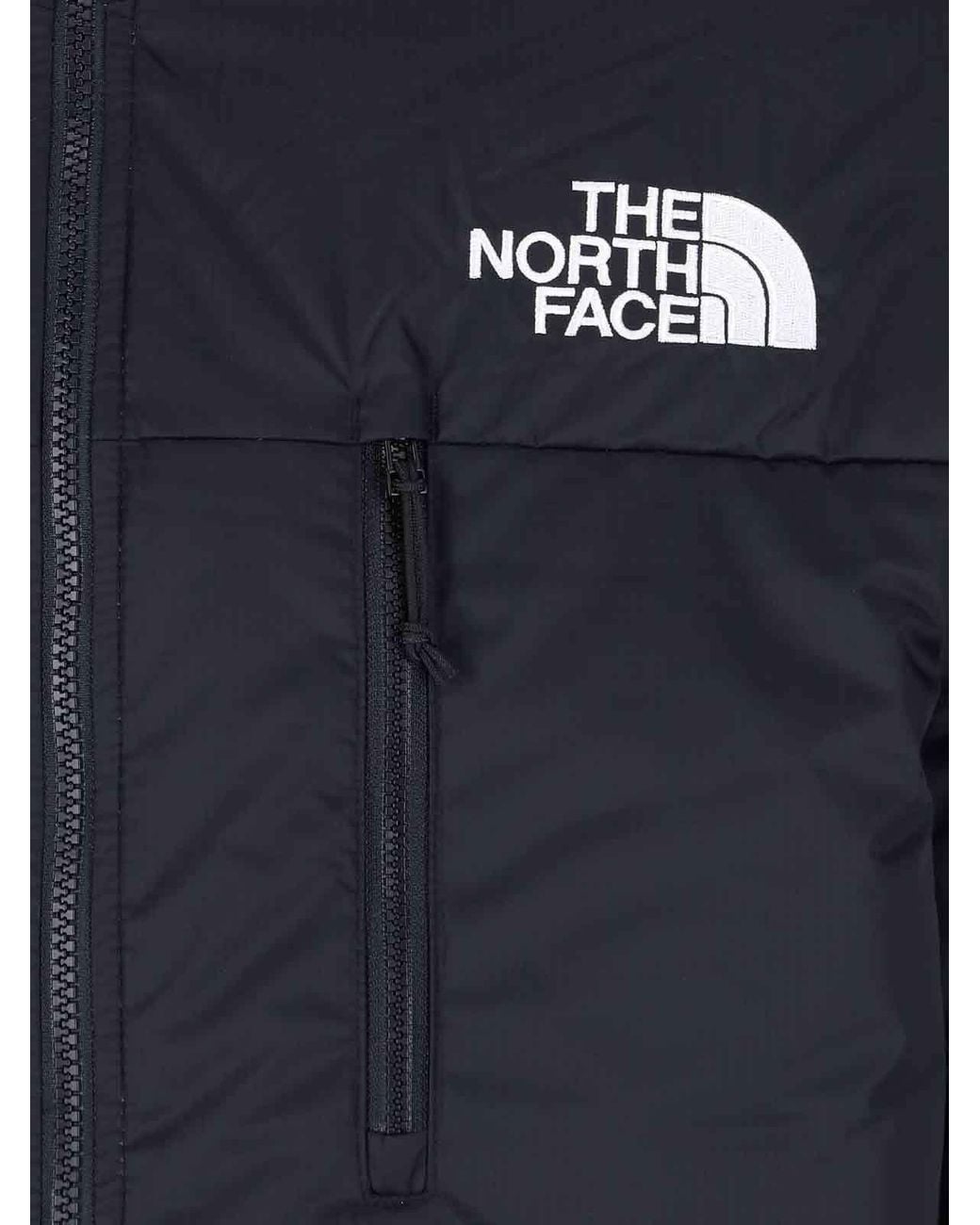 The North Face Blue Logo Embroidered Zip-Up Jacket for men